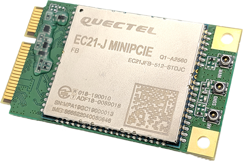 EC21-J Mini PCIe (GNSS あり) 外観