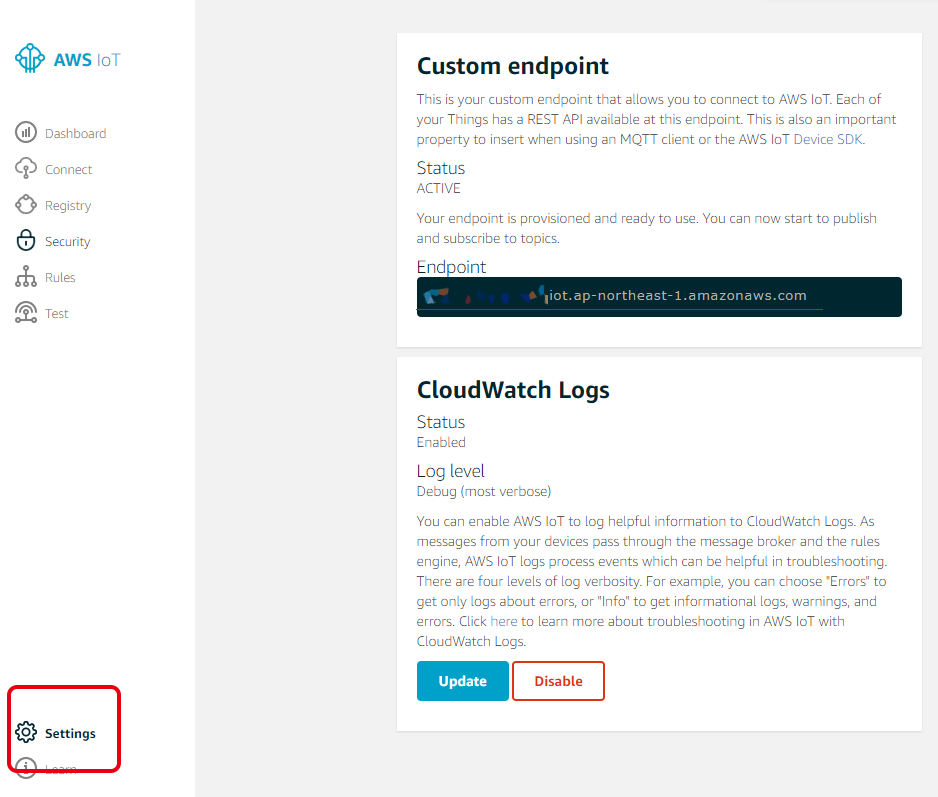 AWS IoT Endpoint