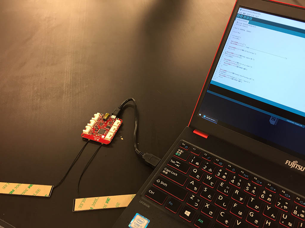 Wio LTE 開発中の様子